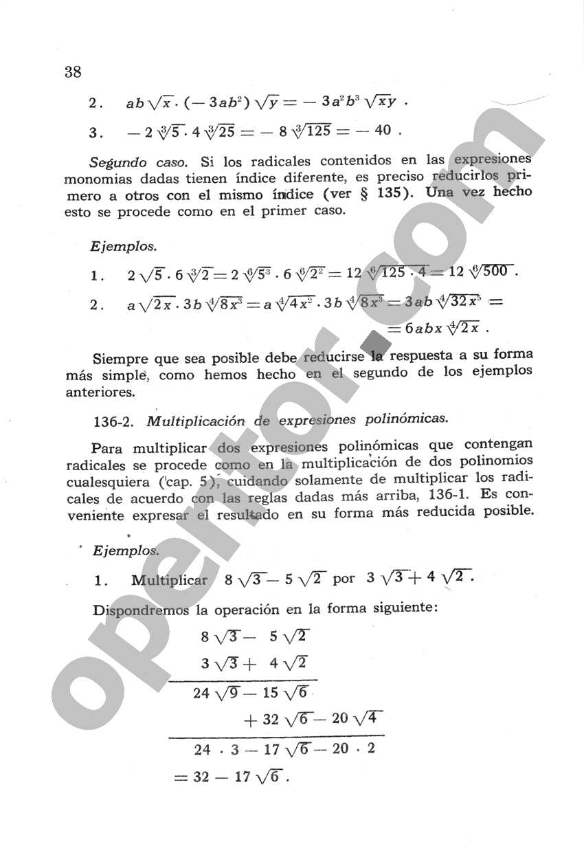 Álgebra de Mancil 2 - Página 38