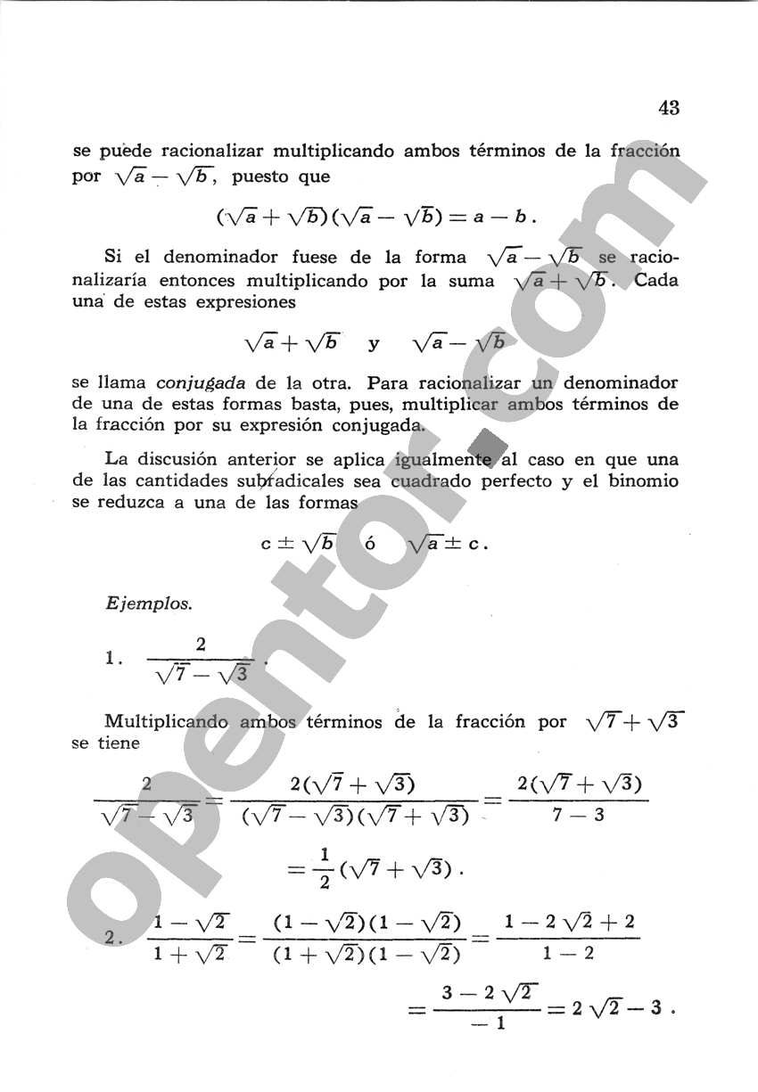 Álgebra de Mancil 2 - Página 43