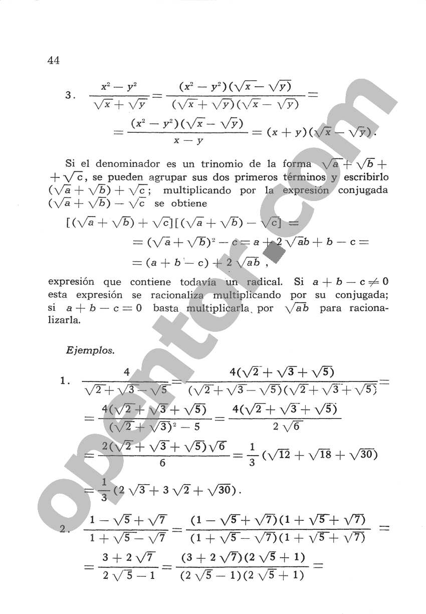 Álgebra de Mancil 2 - Página 44