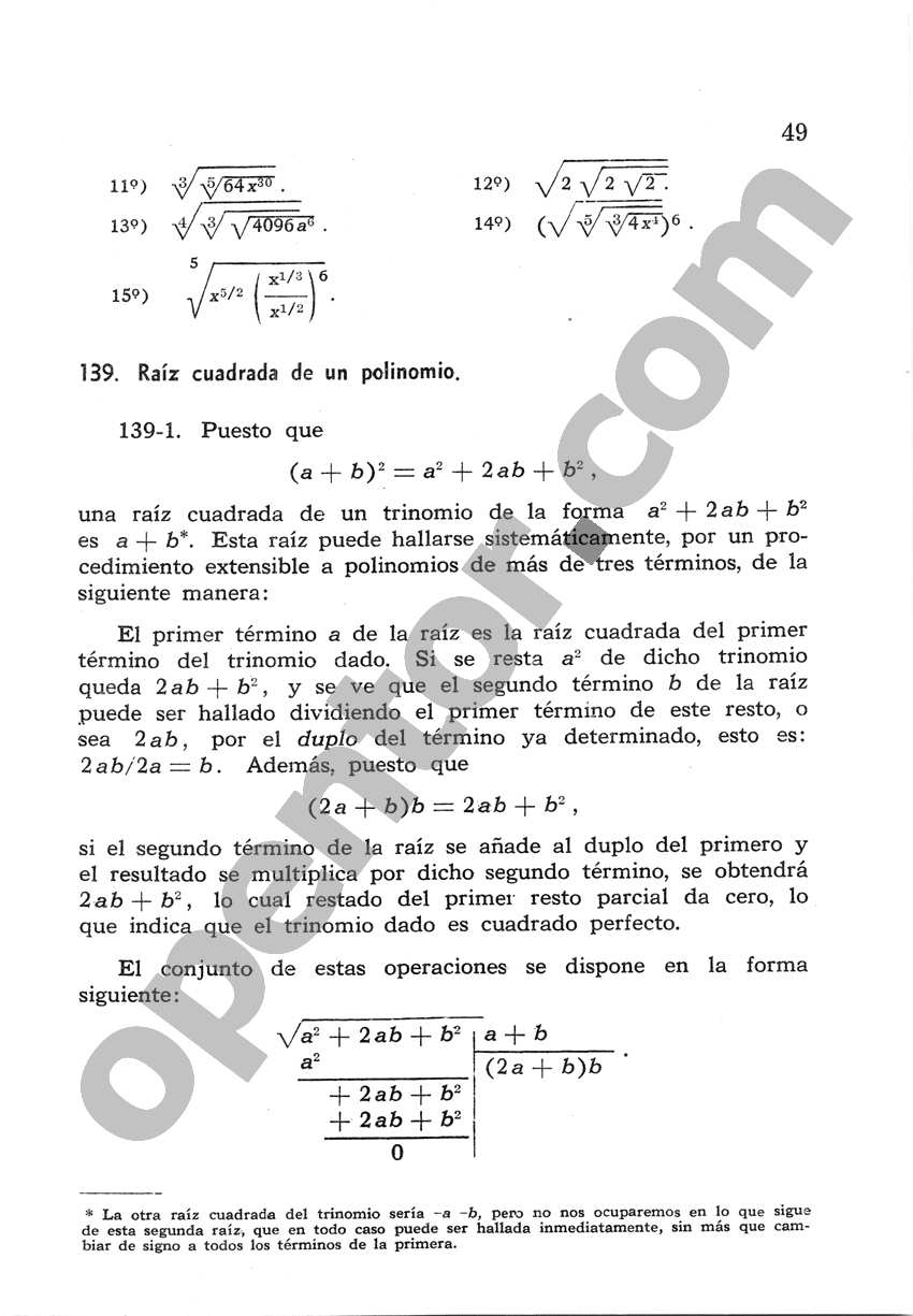 Álgebra de Mancil 2 - Página 49