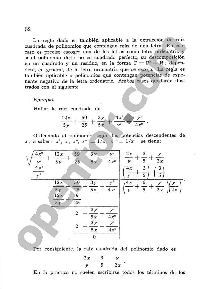 Álgebra de Mancil 2 - Página 52