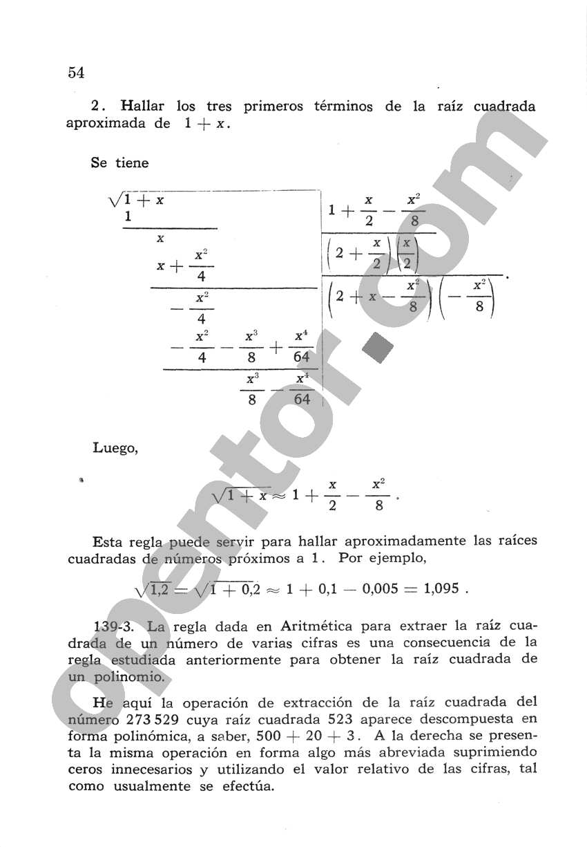 Álgebra de Mancil 2 - Página 54