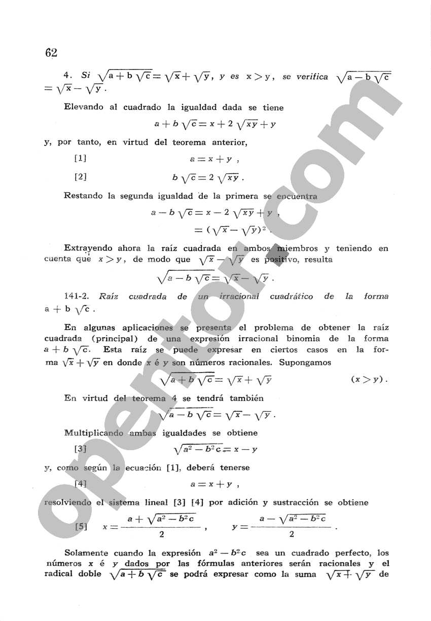 Álgebra de Mancil 2 - Página 62