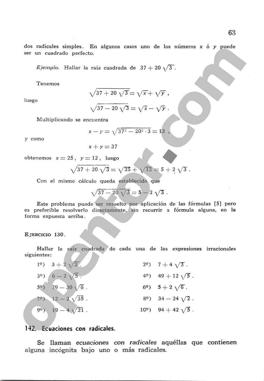 Álgebra de Mancil 2 - Página 63