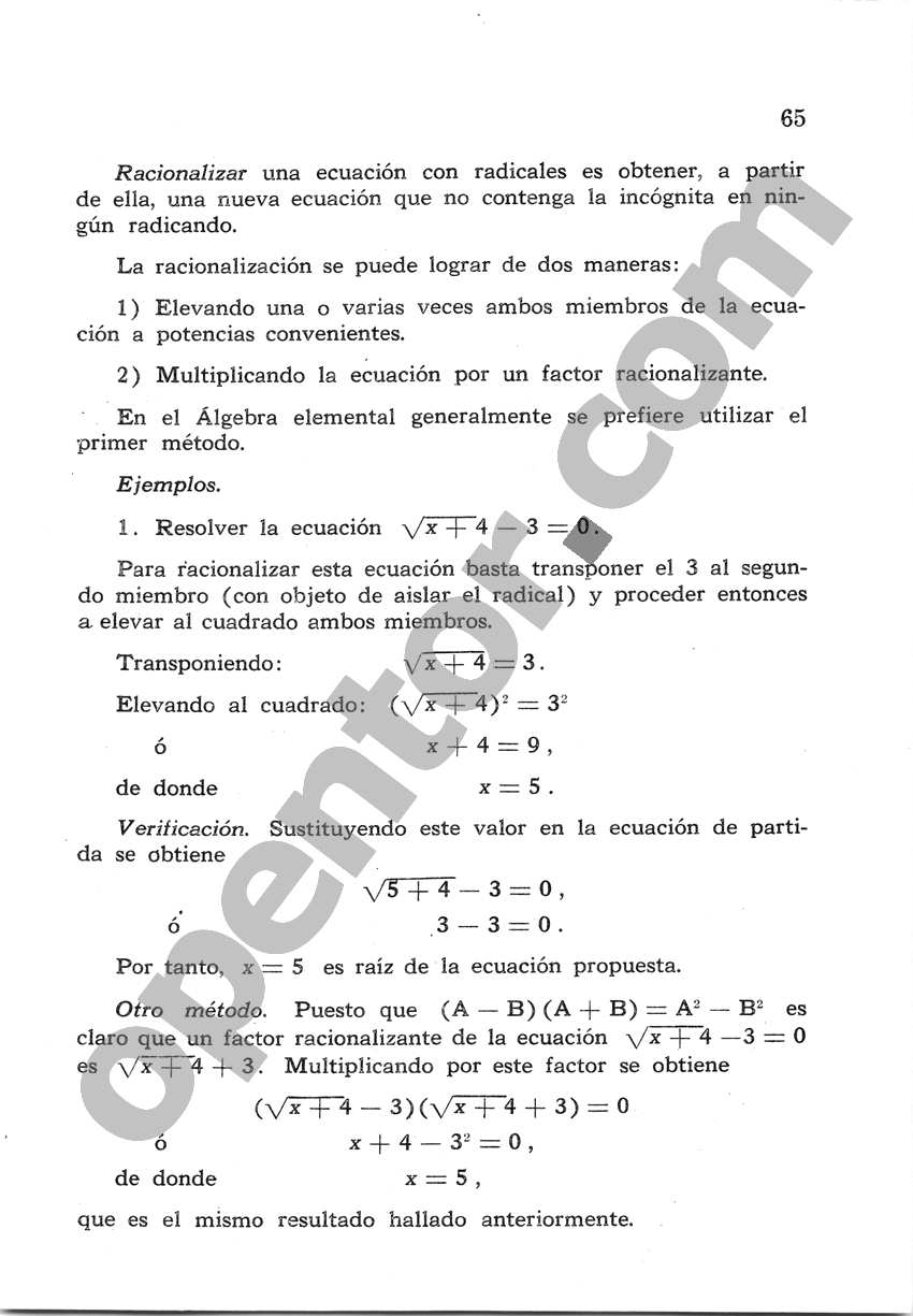 Álgebra de Mancil 2 - Página 65