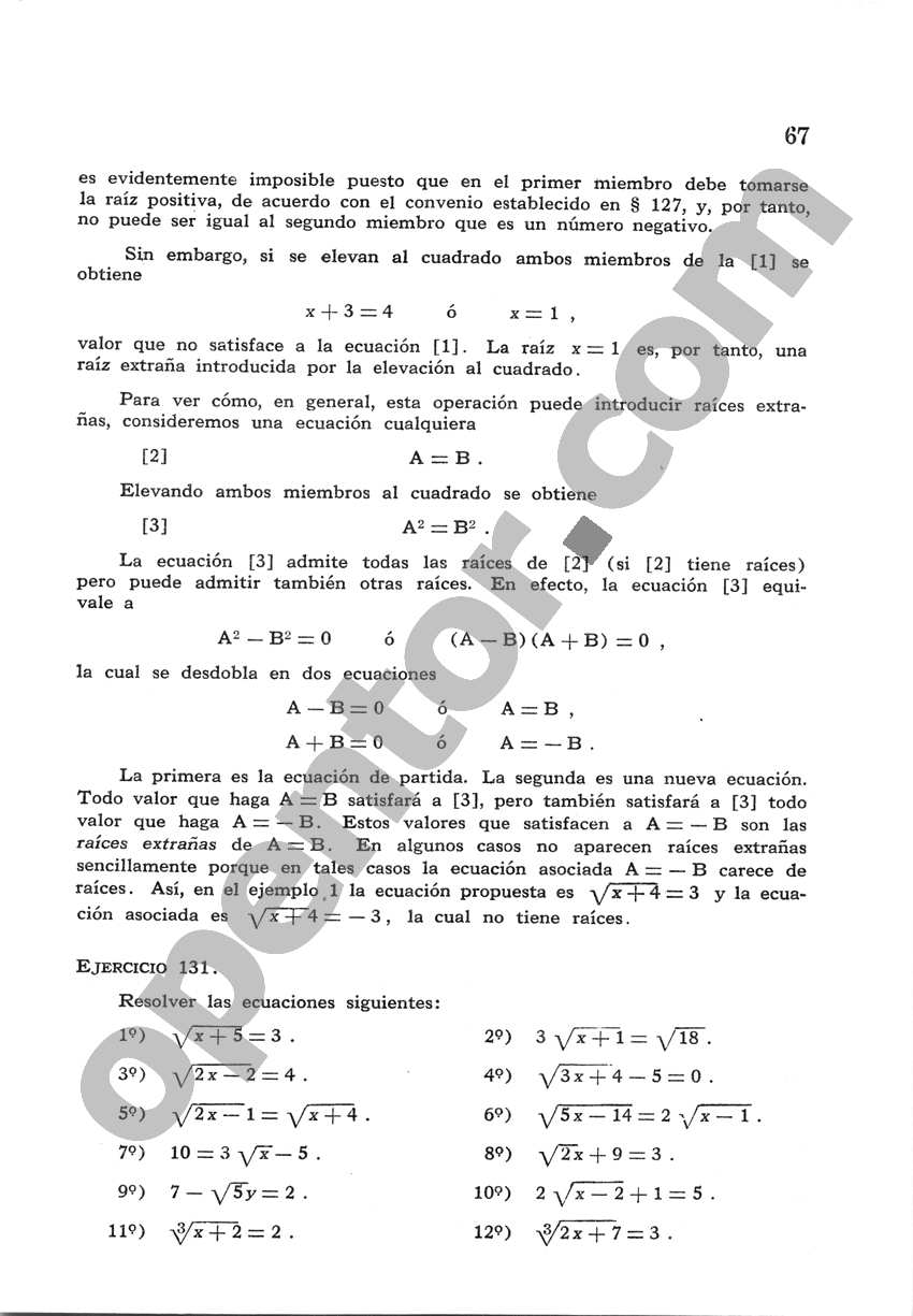 Álgebra de Mancil 2 - Página 67