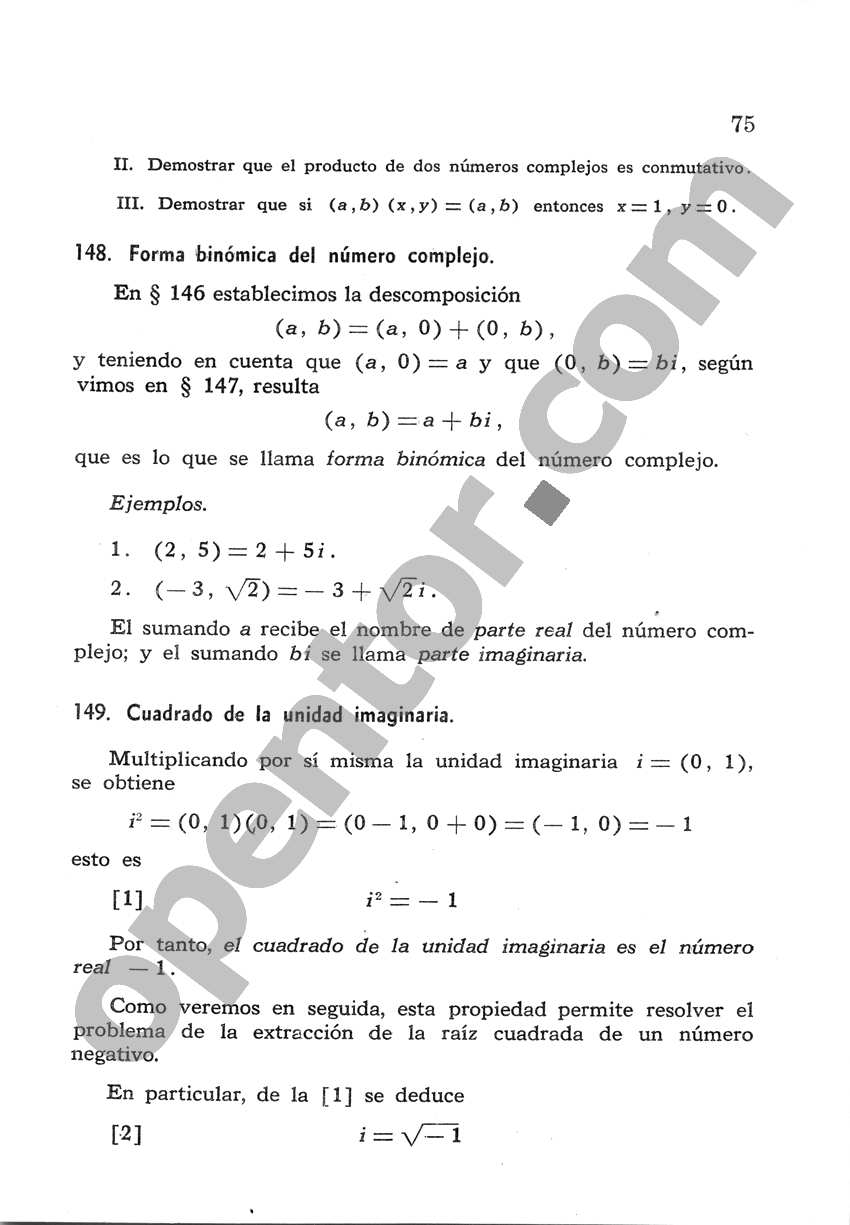 Álgebra de Mancil 2 - Página 75