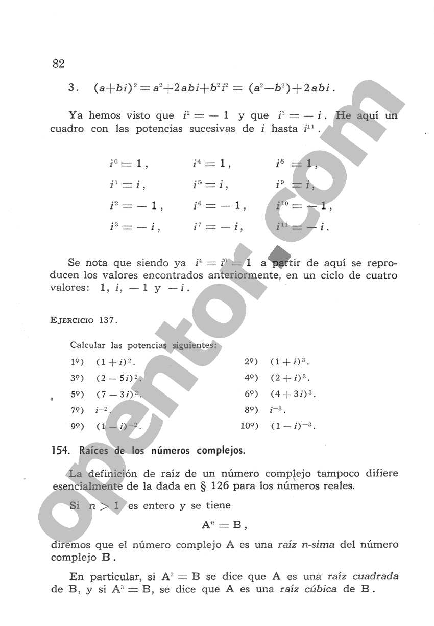 Álgebra de Mancil 2 - Página 82