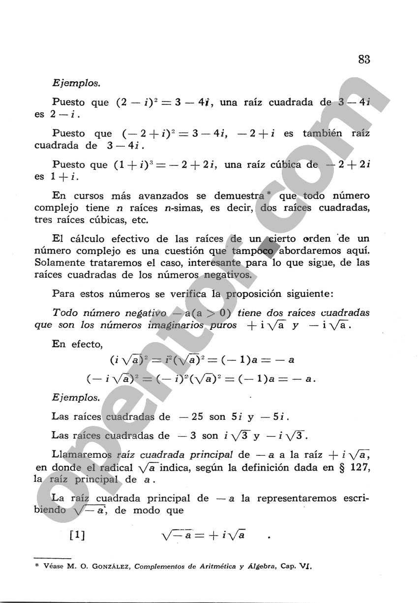 Álgebra de Mancil 2 - Página 83