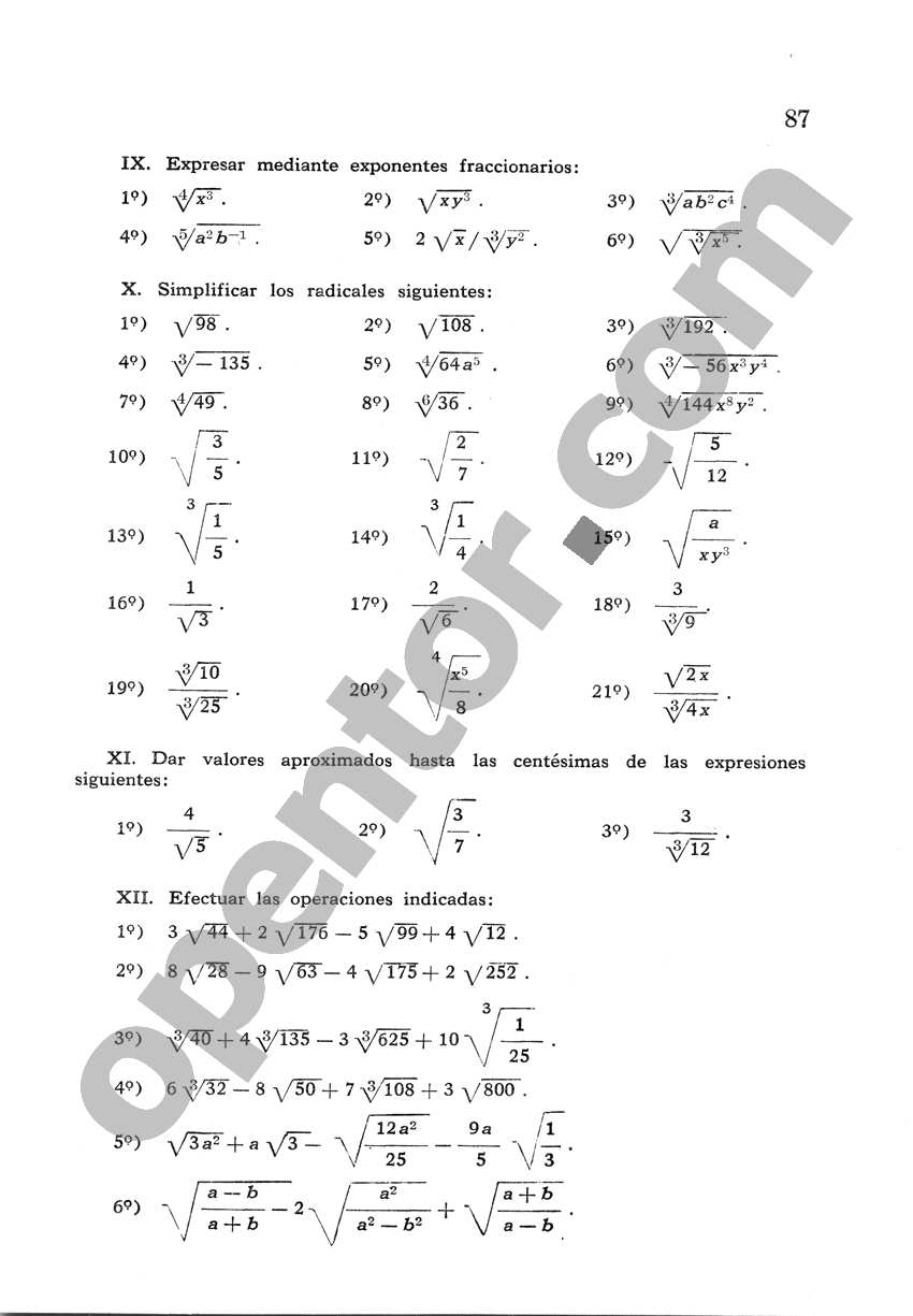 Álgebra de Mancil 2 - Página 87