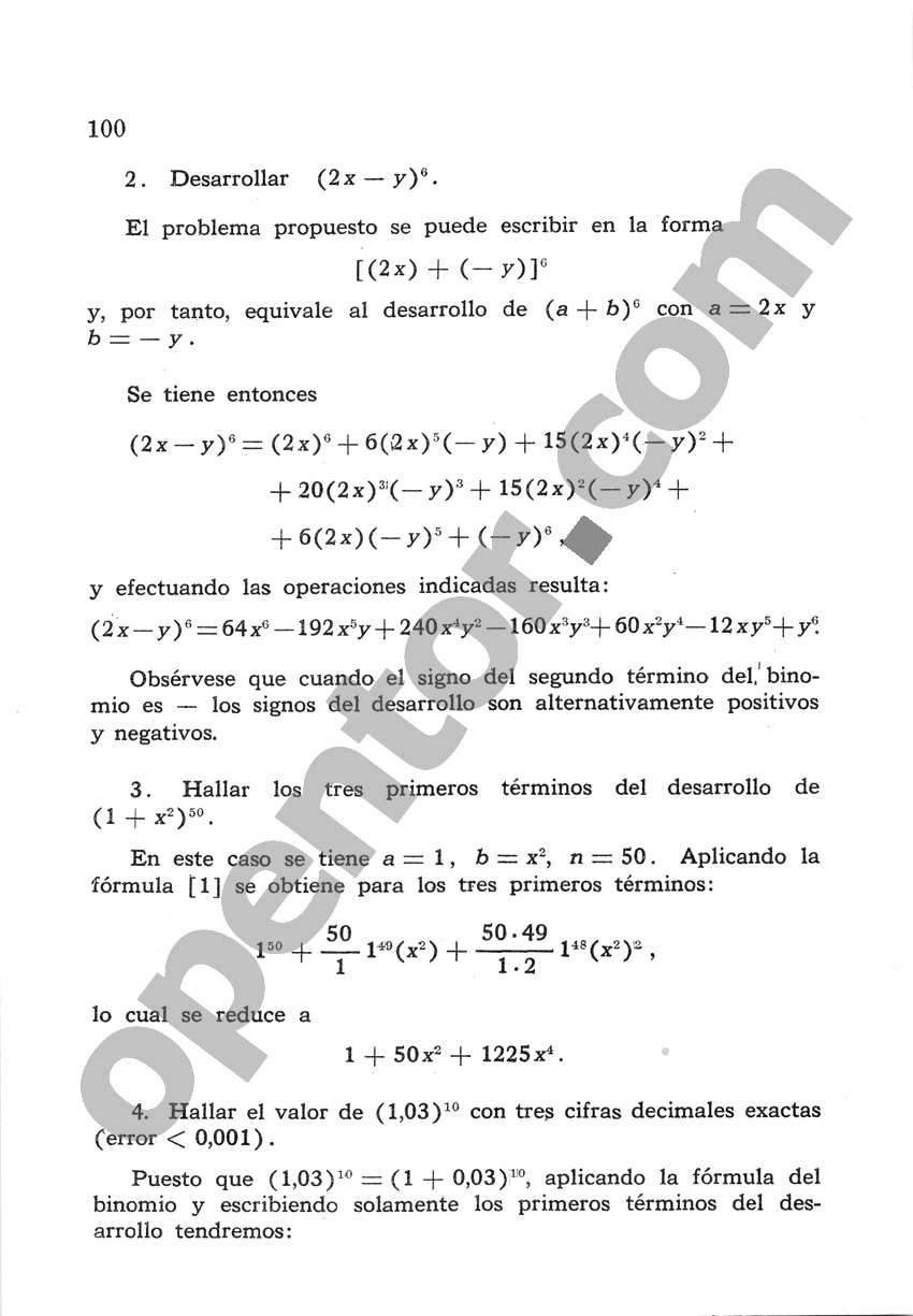 Álgebra de Mancil 2 - Página 100