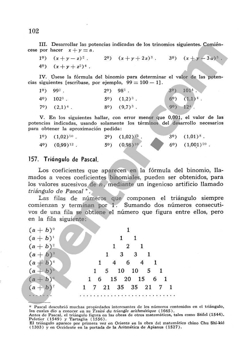 Álgebra de Mancil 2 - Página 102