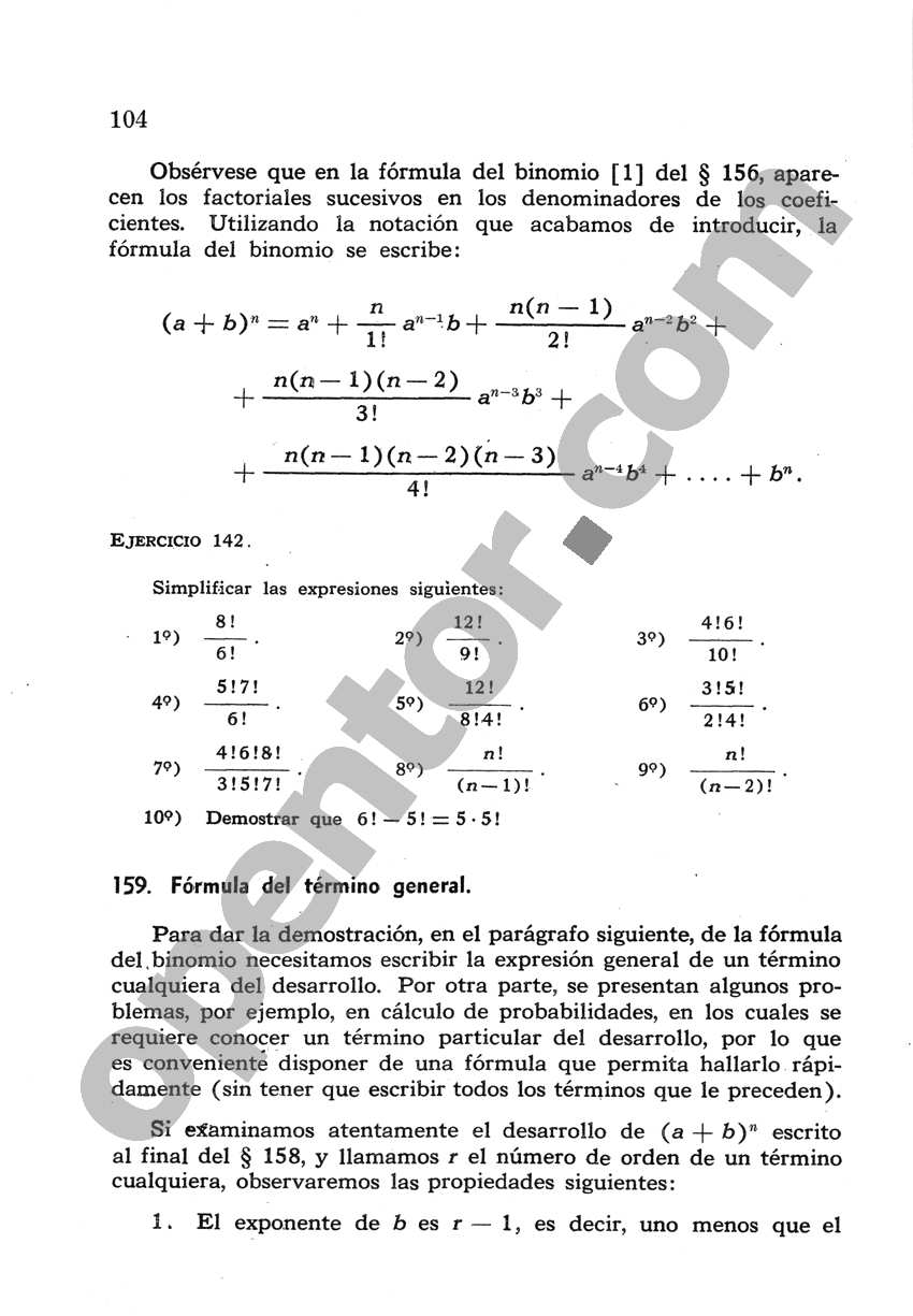 Álgebra de Mancil 2 - Página 104