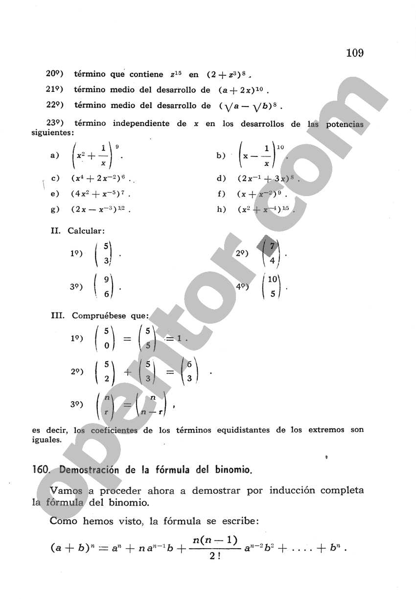 Álgebra de Mancil 2 - Página 109