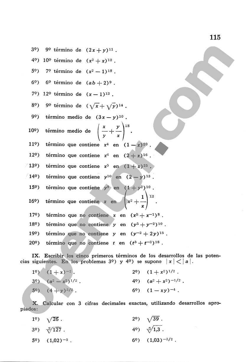 Álgebra de Mancil 2 - Página 115