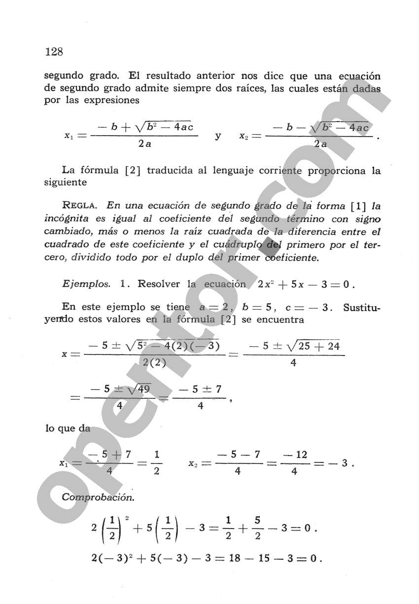 Álgebra de Mancil 2 - Página 128