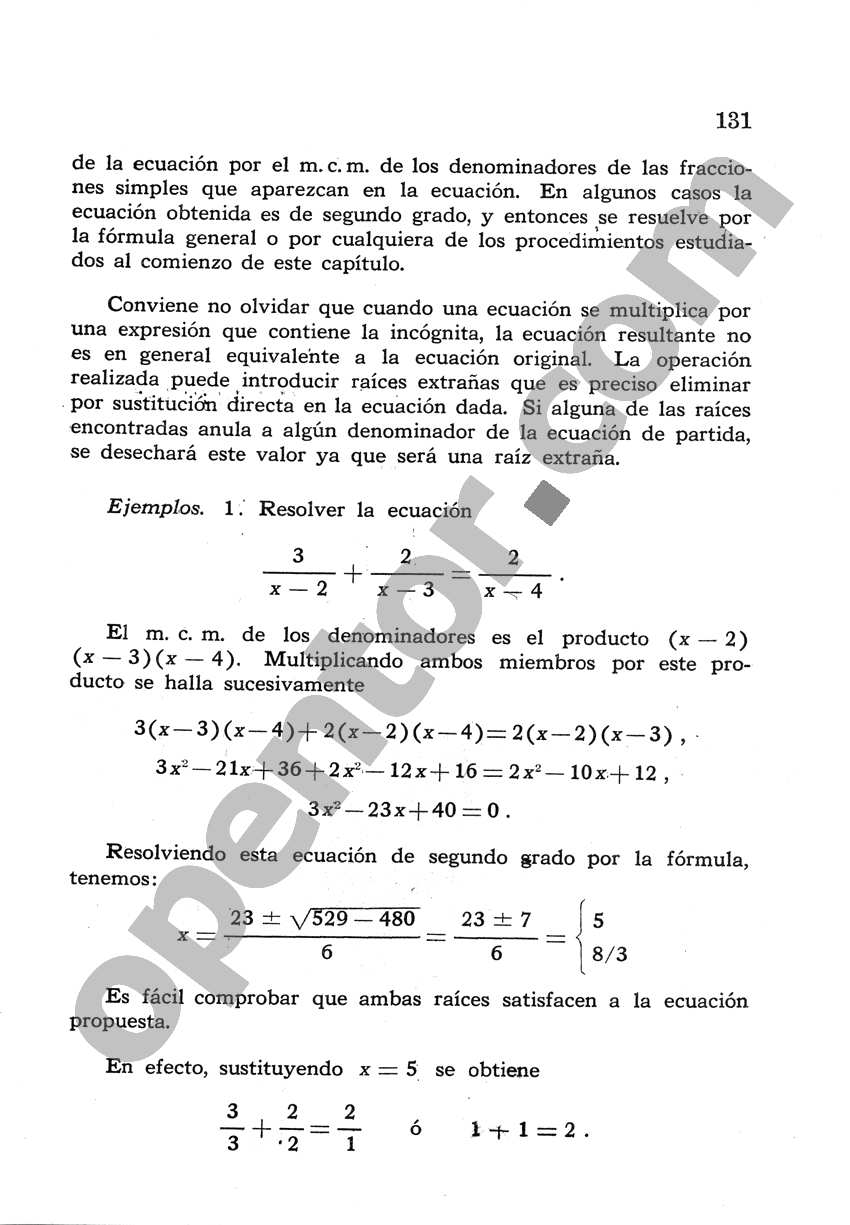 Álgebra de Mancil 2 - Página 131