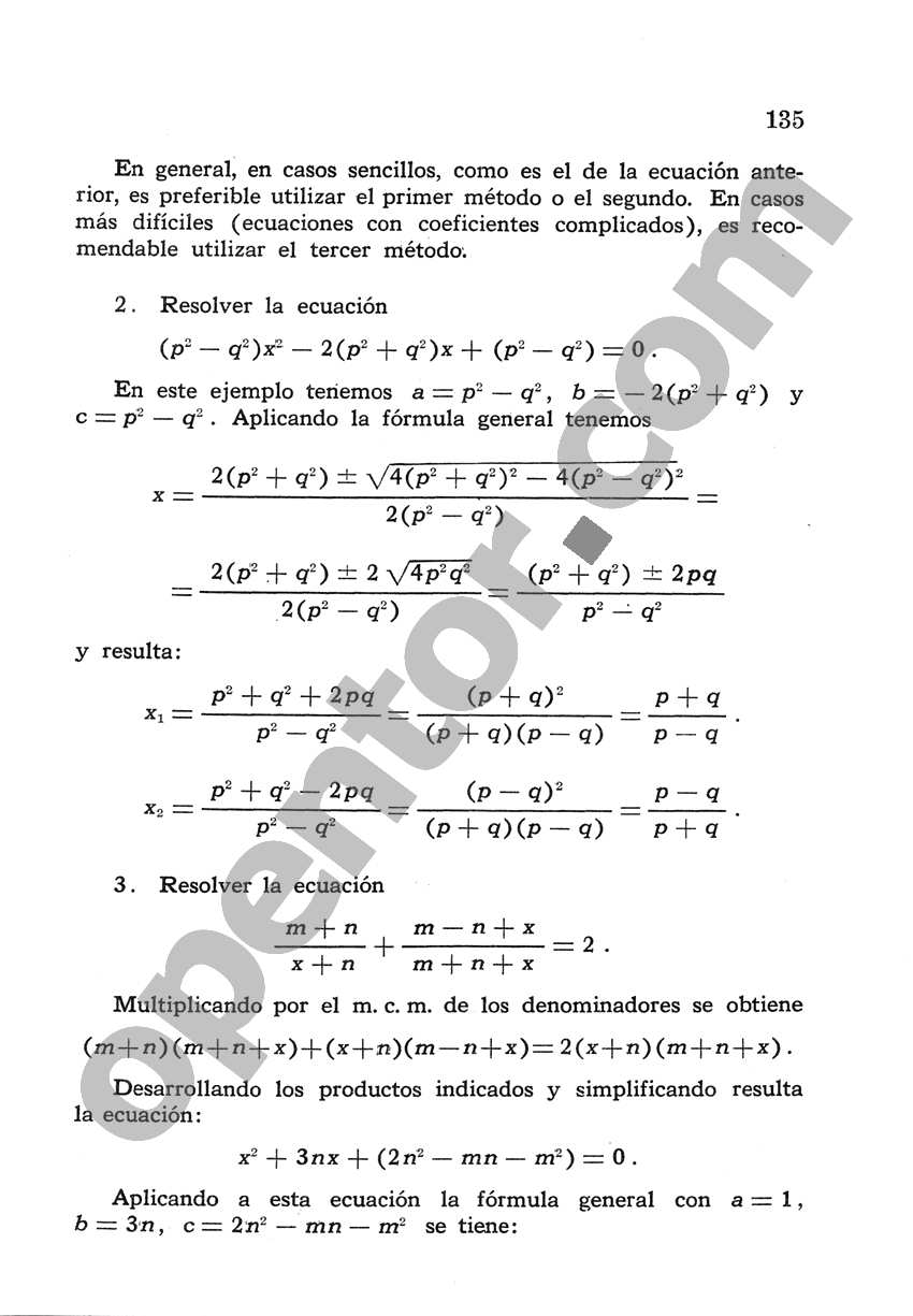 Álgebra de Mancil 2 - Página 135