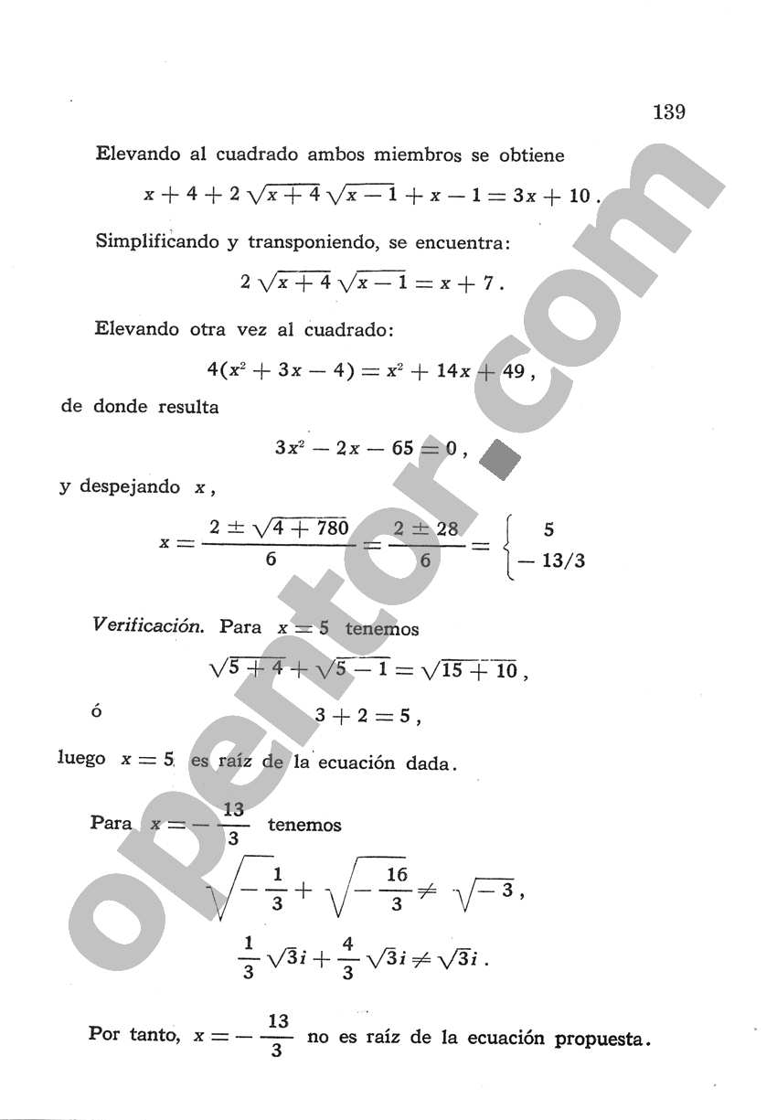 Álgebra de Mancil 2 - Página 139