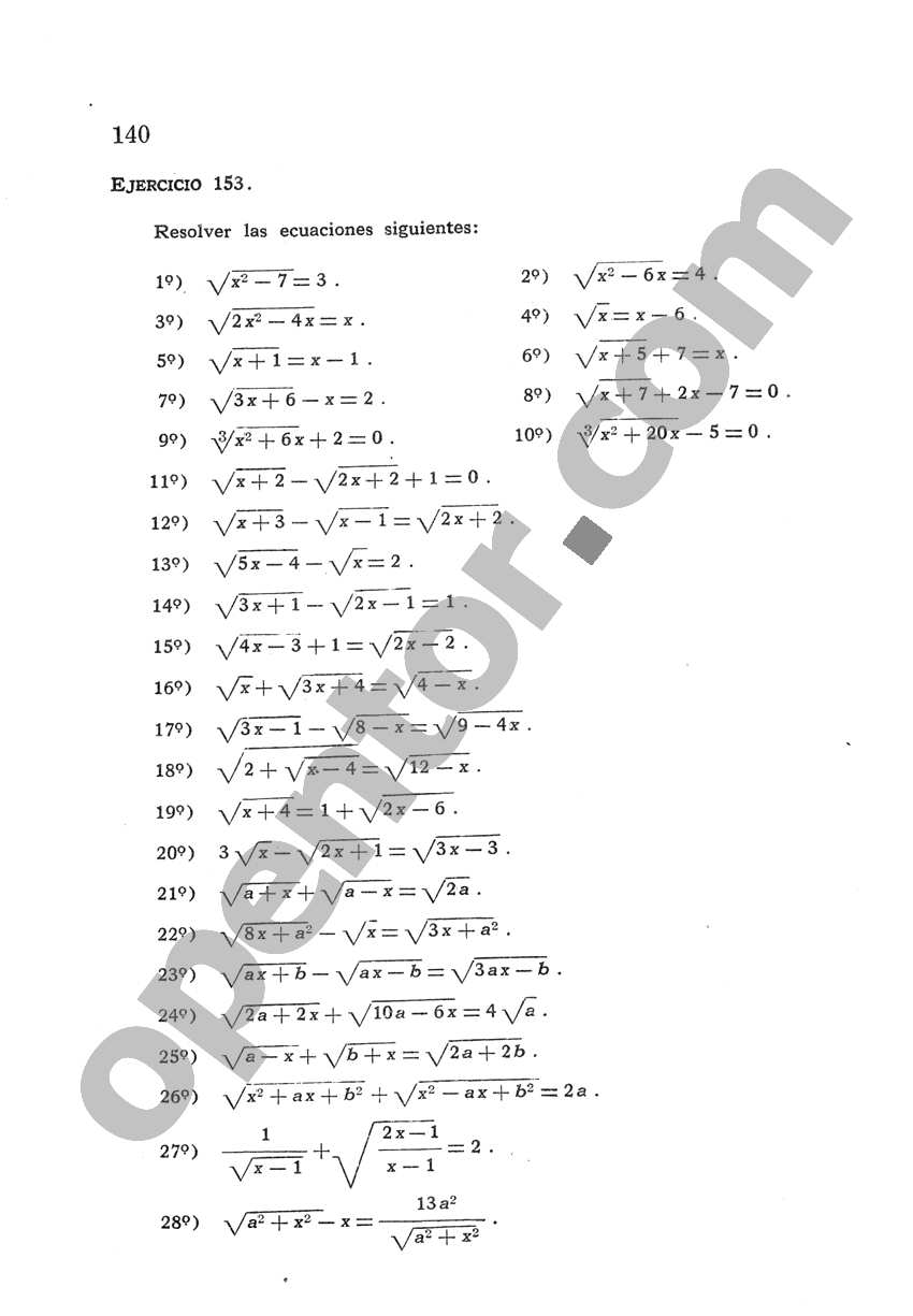 Álgebra de Mancil 2 - Página 140