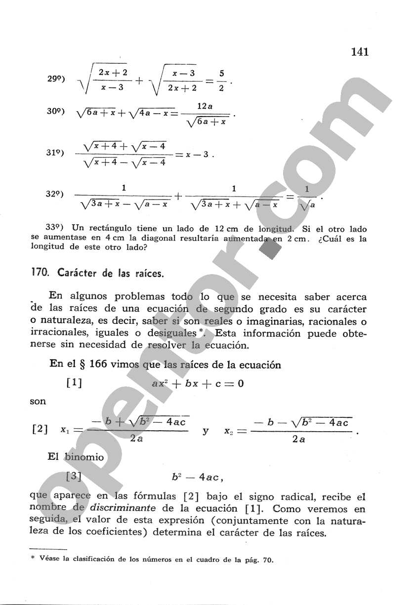 Álgebra de Mancil 2 - Página 141