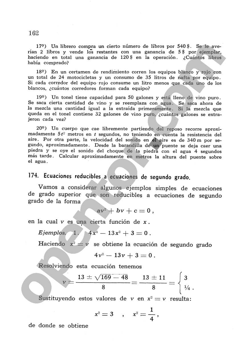 Álgebra de Mancil 2 - Página 162