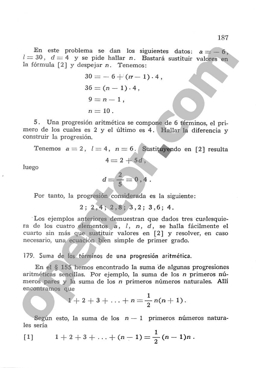 Álgebra de Mancil 2 - Página 187