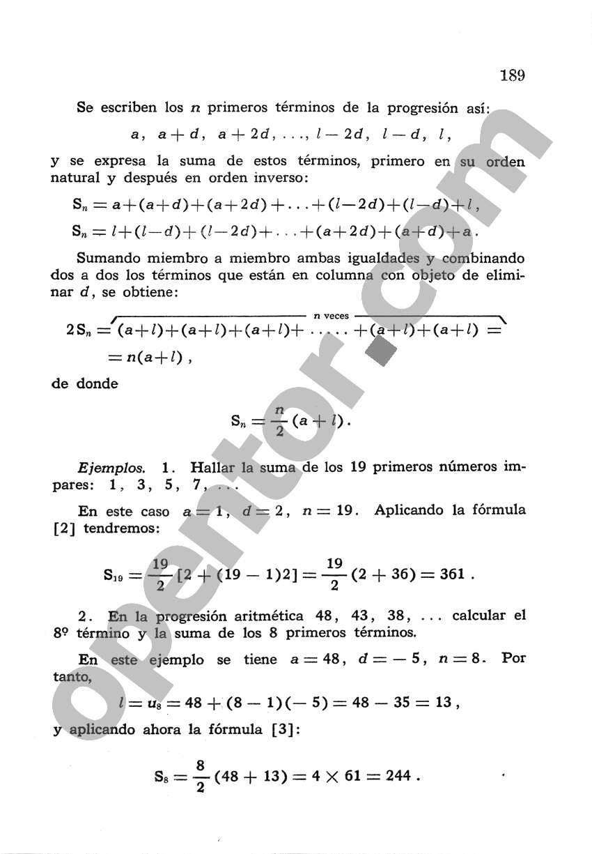 Álgebra de Mancil 2 - Página 189