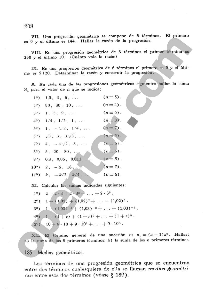 Álgebra de Mancil 2 - Página 208