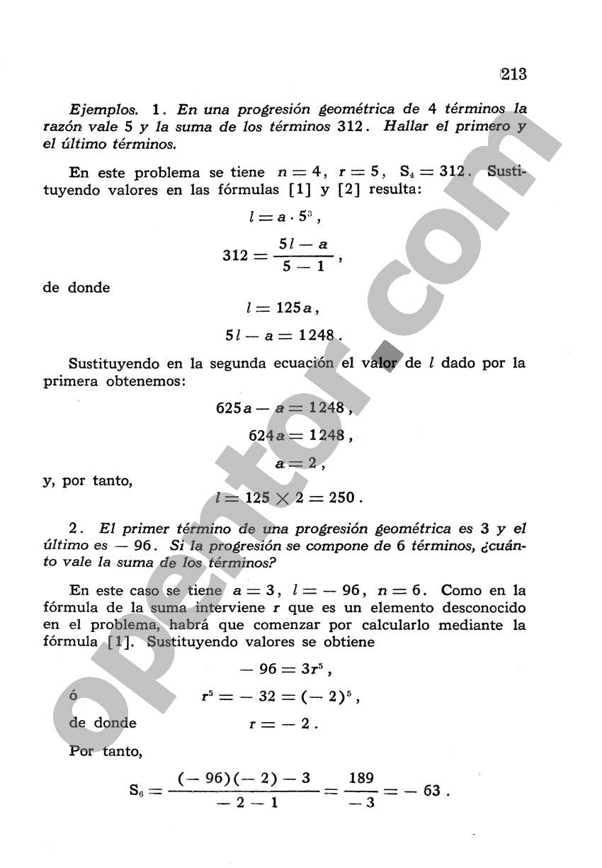 Álgebra de Mancil 2 - Página 213