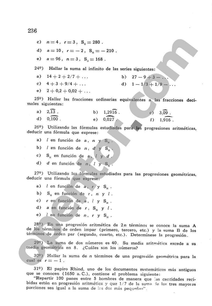 Álgebra de Mancil 2 - Página 236