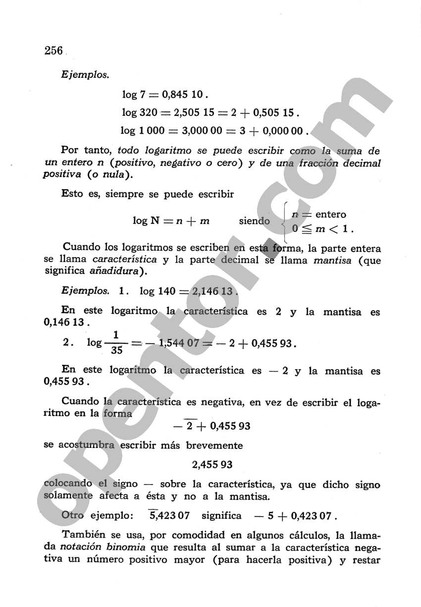 Álgebra de Mancil 2 - Página 256