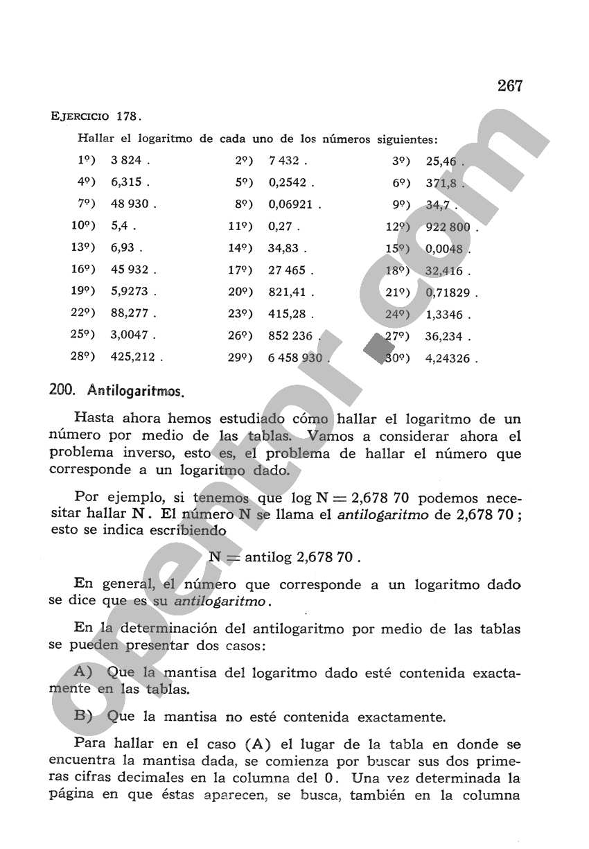 Álgebra de Mancil 2 - Página 267