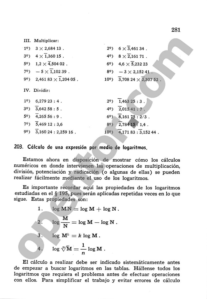 Álgebra de Mancil 2 - Página 281