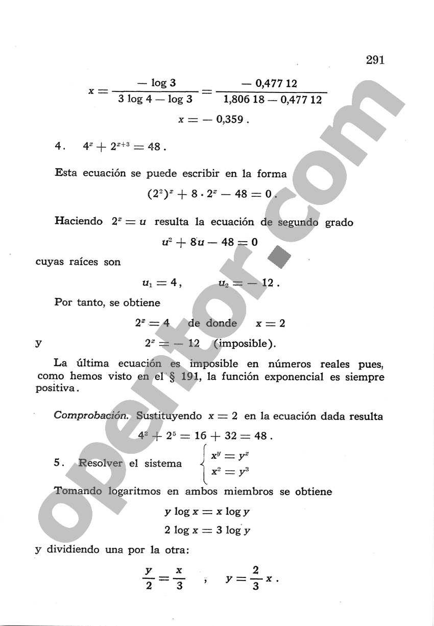 Álgebra de Mancil 2 - Página 291