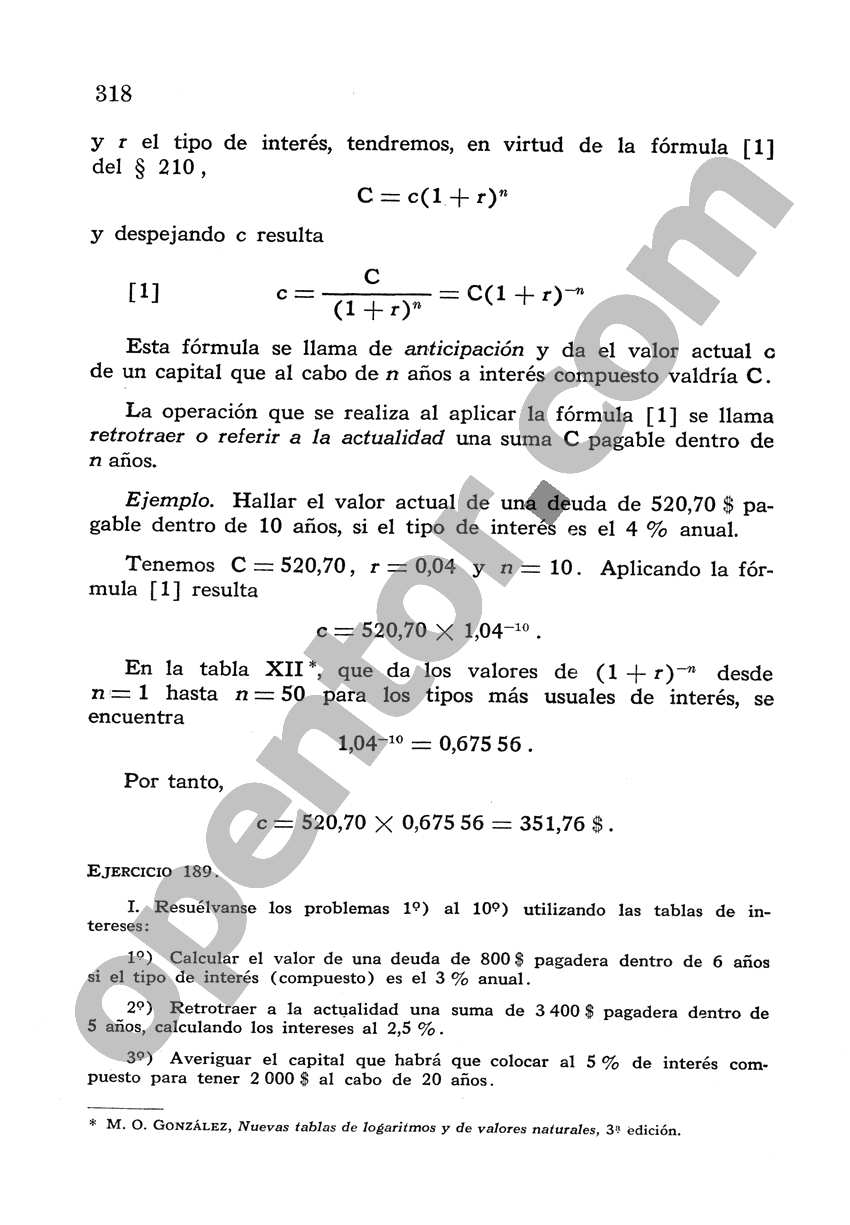 Álgebra de Mancil 2 - Página 318