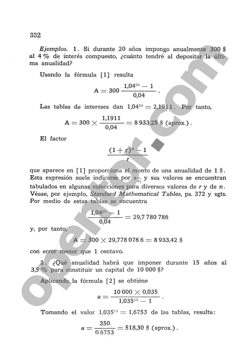 Álgebra de Mancil 2 - Página 332