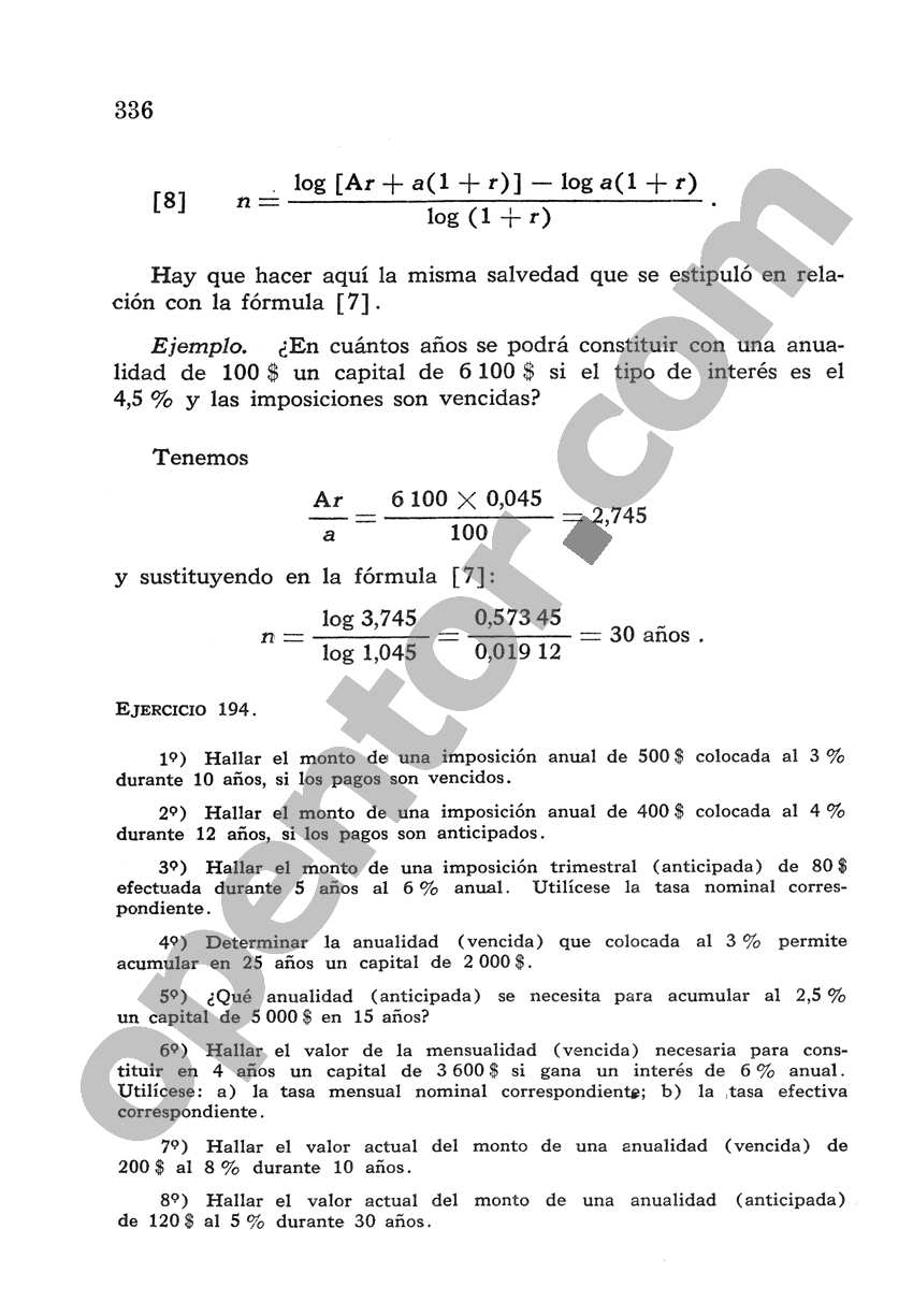 Álgebra de Mancil 2 - Página 336