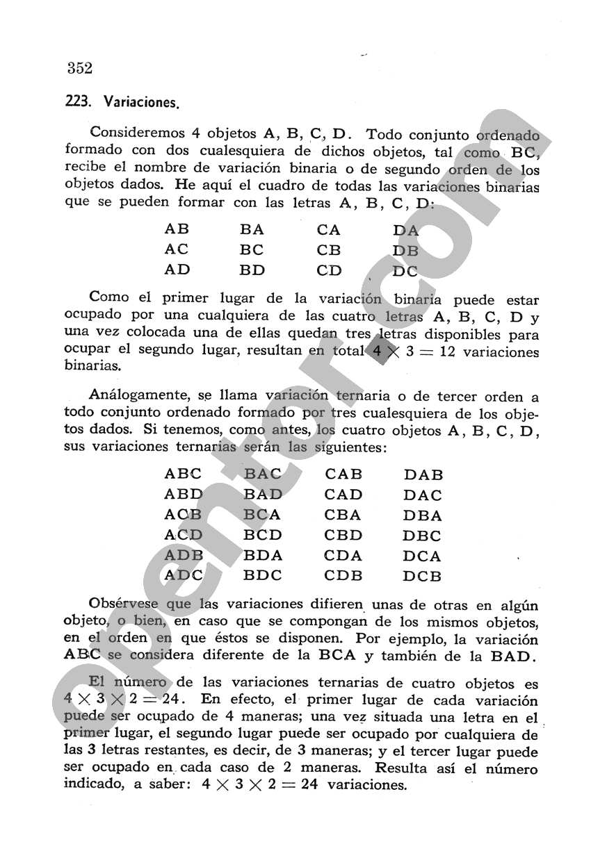 Álgebra de Mancil 2 - Página 352