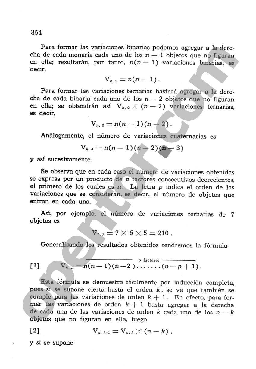 Álgebra de Mancil 2 - Página 354