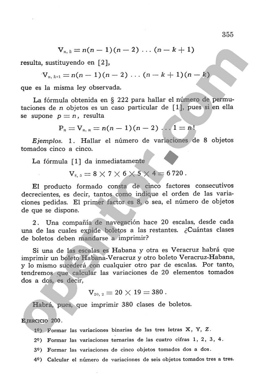 Álgebra de Mancil 2 - Página 355