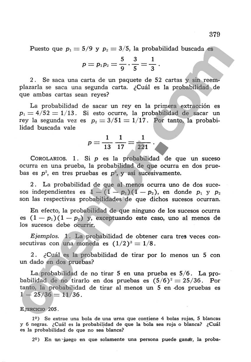 Álgebra de Mancil 2 - Página 379