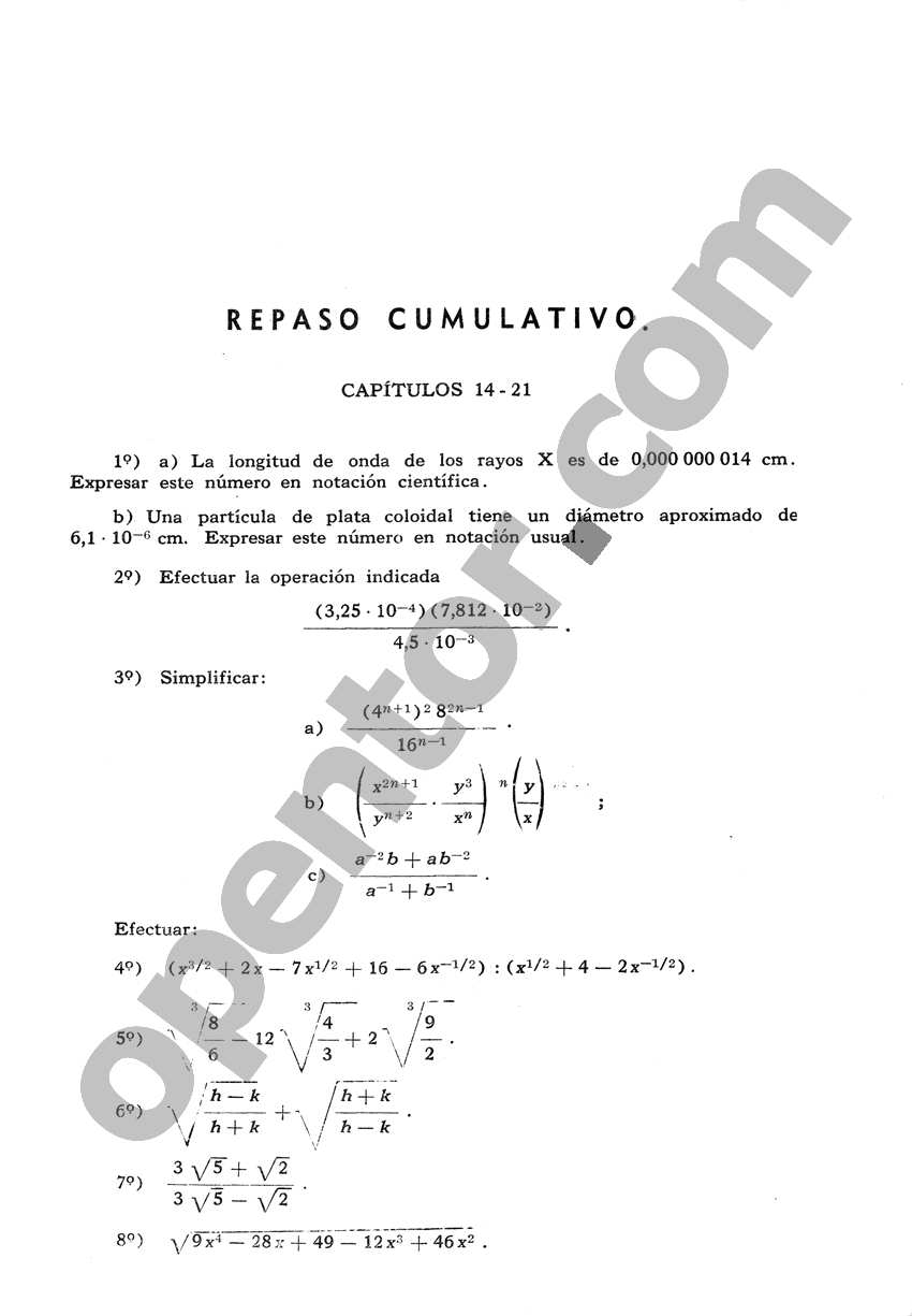 Álgebra de Mancil 2 - Página 441