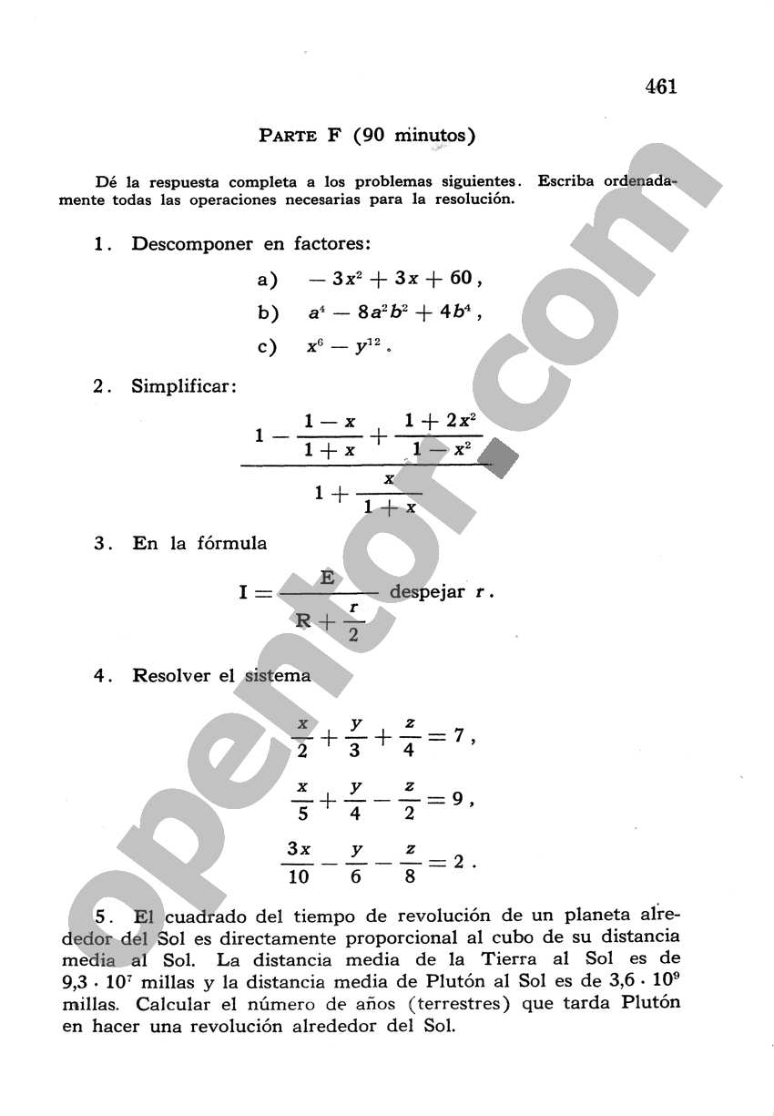 Álgebra de Mancil 2 - Página 461