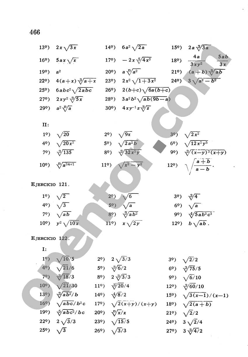 Álgebra de Mancil 2 - Página 466