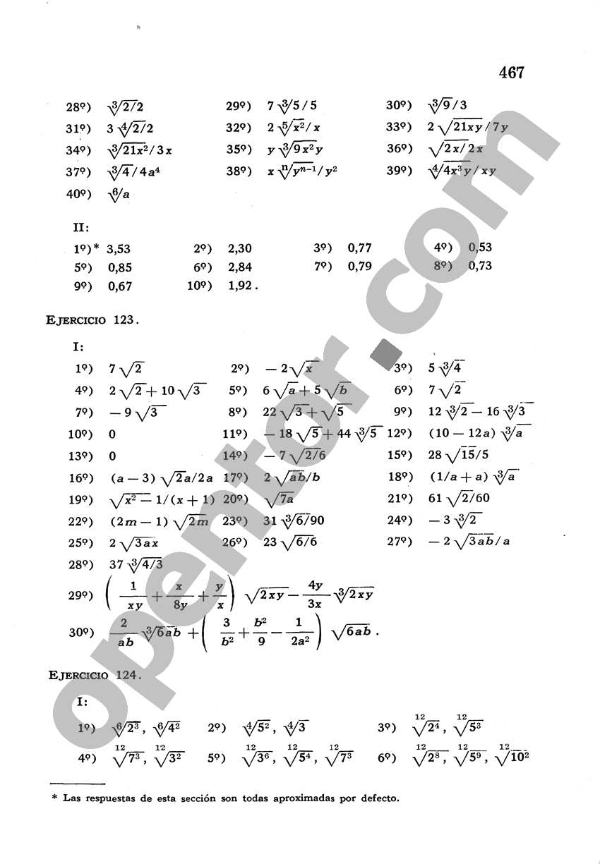 Álgebra de Mancil 2 - Página 467