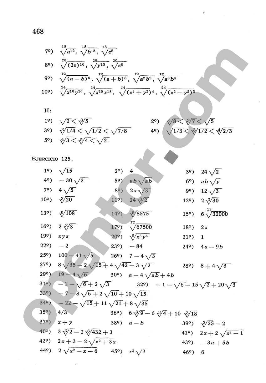 Álgebra de Mancil 2 - Página 468