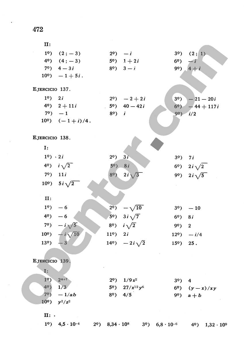 Álgebra de Mancil 2 - Página 472