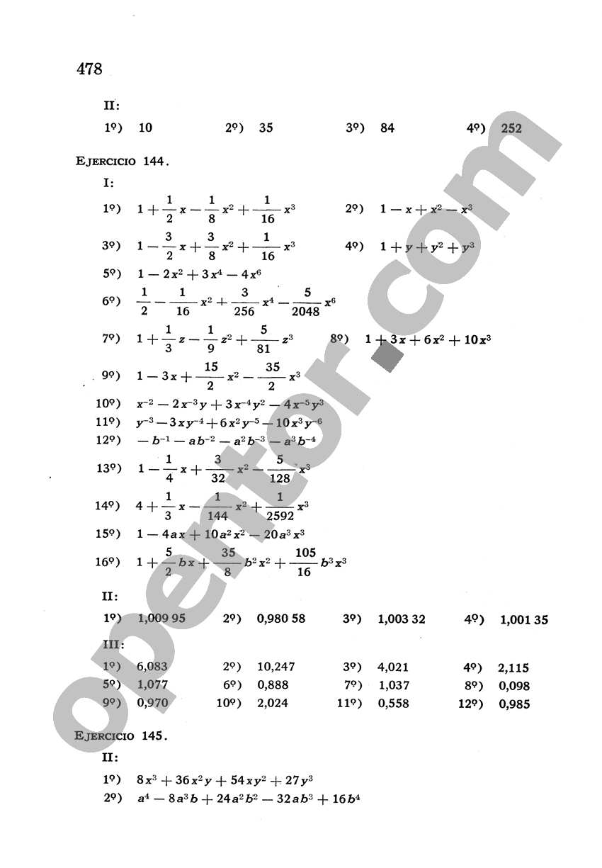 Álgebra de Mancil 2 - Página 478