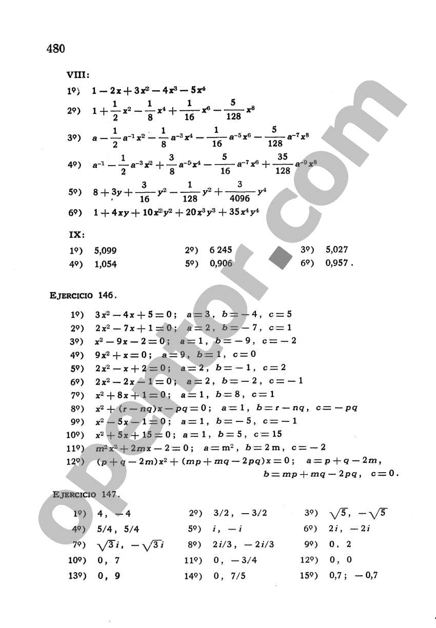 Álgebra de Mancil 2 - Página 480